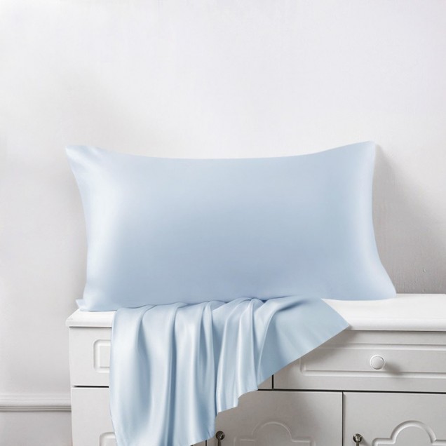 Best Baby Blue Envelope 22 Momme Mulberry Silk Pillowcase Canada Best Baby Blue Envelope 22 Momme Mulberry Silk Pillowcase Canada