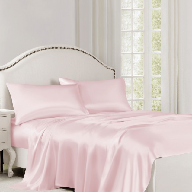 Best Baby Pink 22 Momme Mulberry Silk Flat Sheet Canada Best Baby Pink 22 Momme Mulberry Silk Flat Sheet Canada