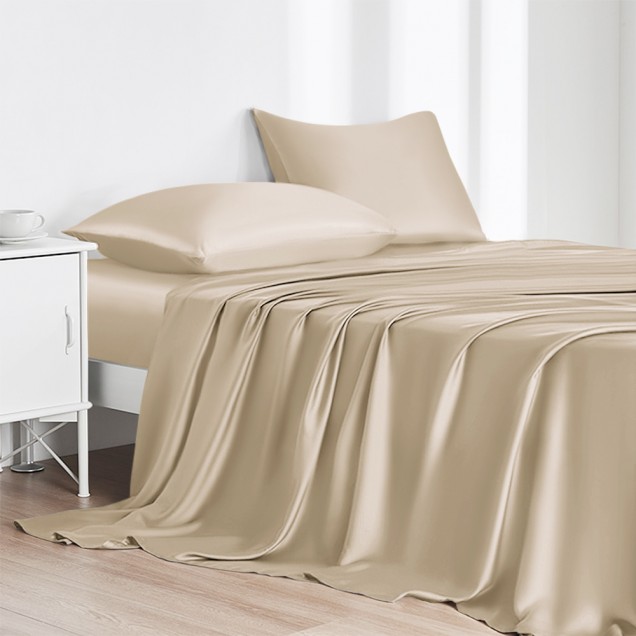 Best Beige 22 Momme Mulberry Silk Flat Sheet Canada Best Beige 22 Momme Mulberry Silk Flat Sheet Canada
