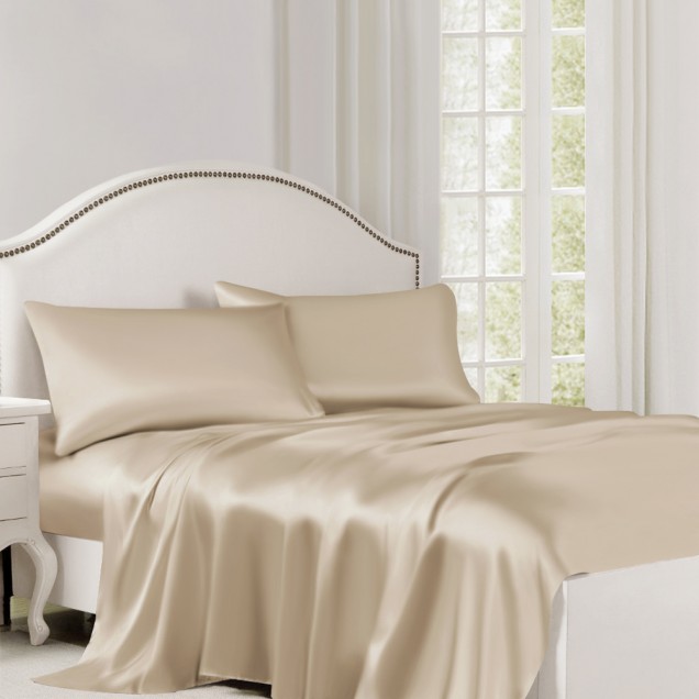 Best Beige 22 Momme Mulberry Silk Flat Sheet Canada Best Beige 22 Momme Mulberry Silk Flat Sheet Canada