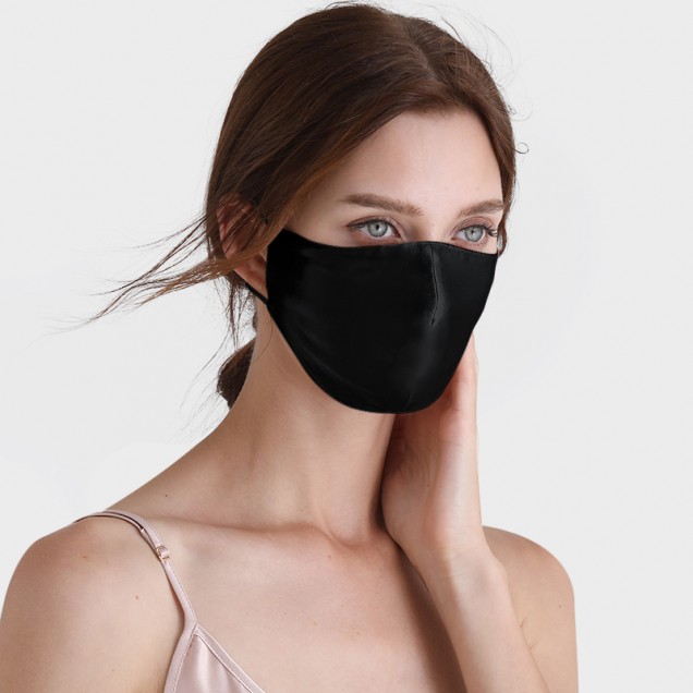 Best Black Double-Sided 22 Momme Silk Face Mask Canada Best Black Double-Sided 22 Momme Silk Face Mask Canada