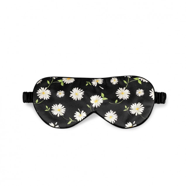 Best Black Flower Silk Sleep Mask Canada