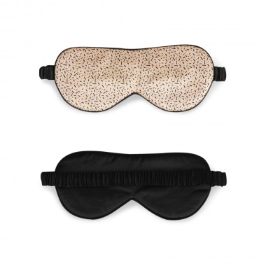 Best Black & Gold Silk Sleep Mask Canada