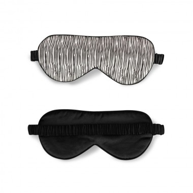 Best Black & Silver Silk Sleep Mask Canada