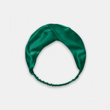 Best Dark Green Mulberry Silk Headband Canada