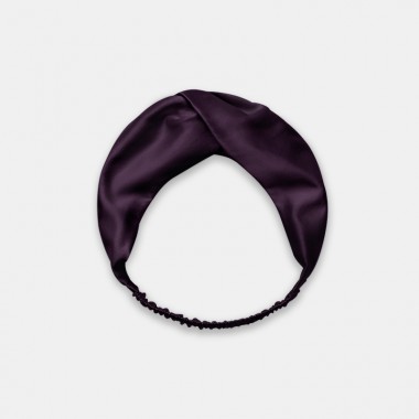 Best Dark Purple Mulberry Silk Headband Canada
