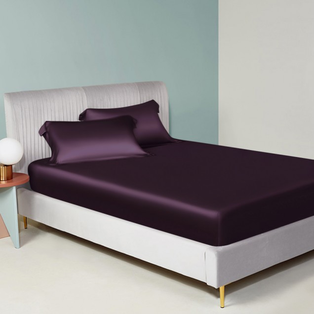 Best Grape 22 Momme Mulberry Silk Sheet Set Canada Best Grape 22 Momme Mulberry Silk Sheet Set Canada