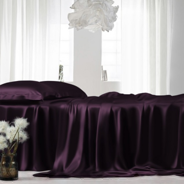 Best Grape 22 Momme Mulberry Silk Sheet Set Canada Best Grape 22 Momme Mulberry Silk Sheet Set Canada
