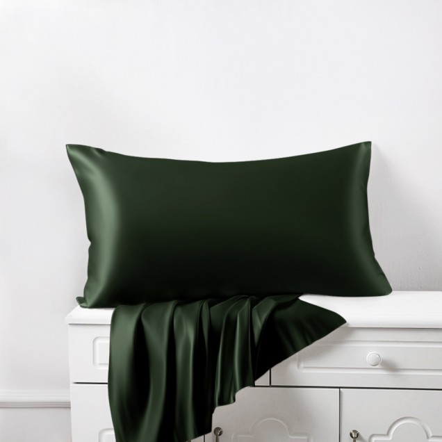 Best Hunter Green Envelope 22 Momme Mulberry Silk Pillowcase Canada