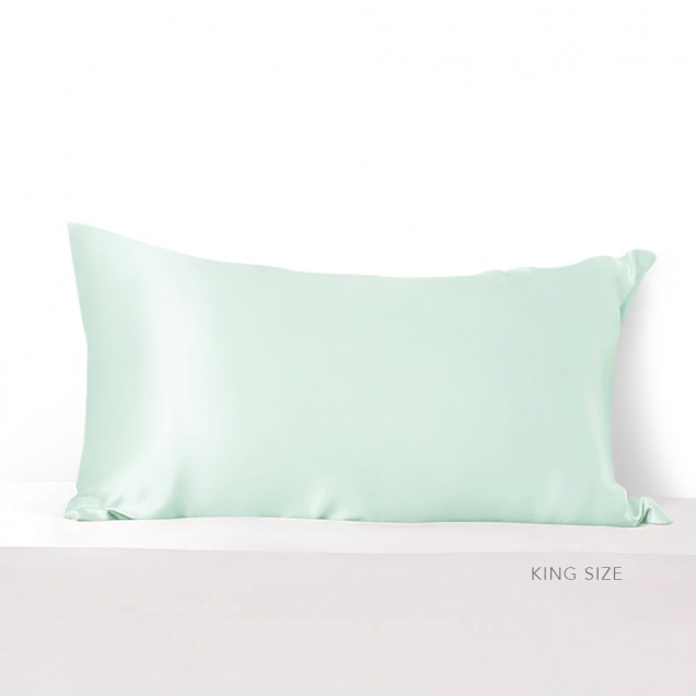 Best Light Cyan 22 Momme Mulberry Silk Pillowcase with Hidden Zipper Canada Best Light Cyan 22 Momme Mulberry Silk Pillowcase with Hidden Zipper Canada