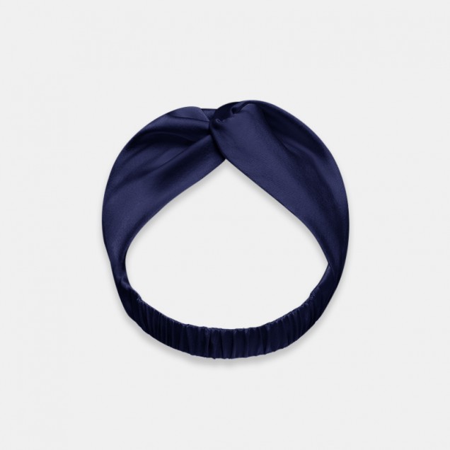 Best Navy Mulberry Silk Headband Canada Best Navy Mulberry Silk Headband Canada