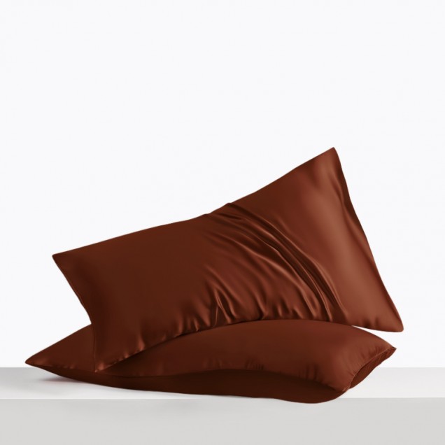 Best Rust Red Envelope 22 Momme Mulberry Silk Pillowcase Canada Best Rust Red Envelope 22 Momme Mulberry Silk Pillowcase Canada