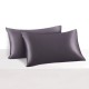 Best Slate Gray 22 Momme Mulberry Silk Pillowcase with Hidden Zipper Canada Best Slate Gray 22 Momme Mulberry Silk Pillowcase with Hidden Zipper Canada