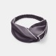 Best Slate Gray & Ivory Silk Headband Canada