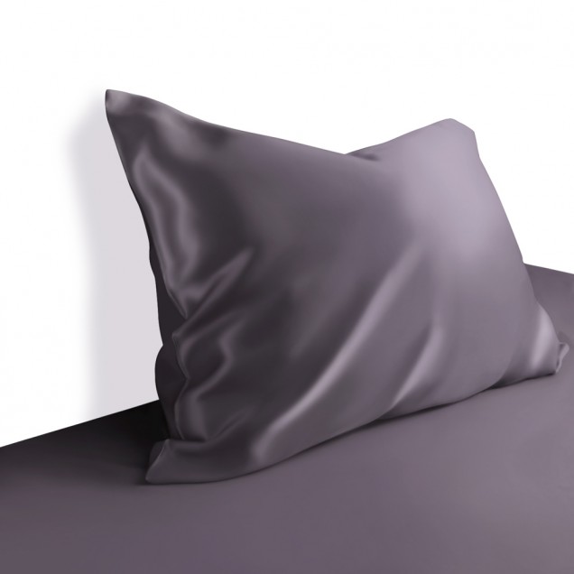 Best Two Piece Silk Gift Set Slate Gray Pillowcase & Eye Mask Canada Best Two Piece Silk Gift Set Slate Gray Pillowcase & Eye Mask Canada